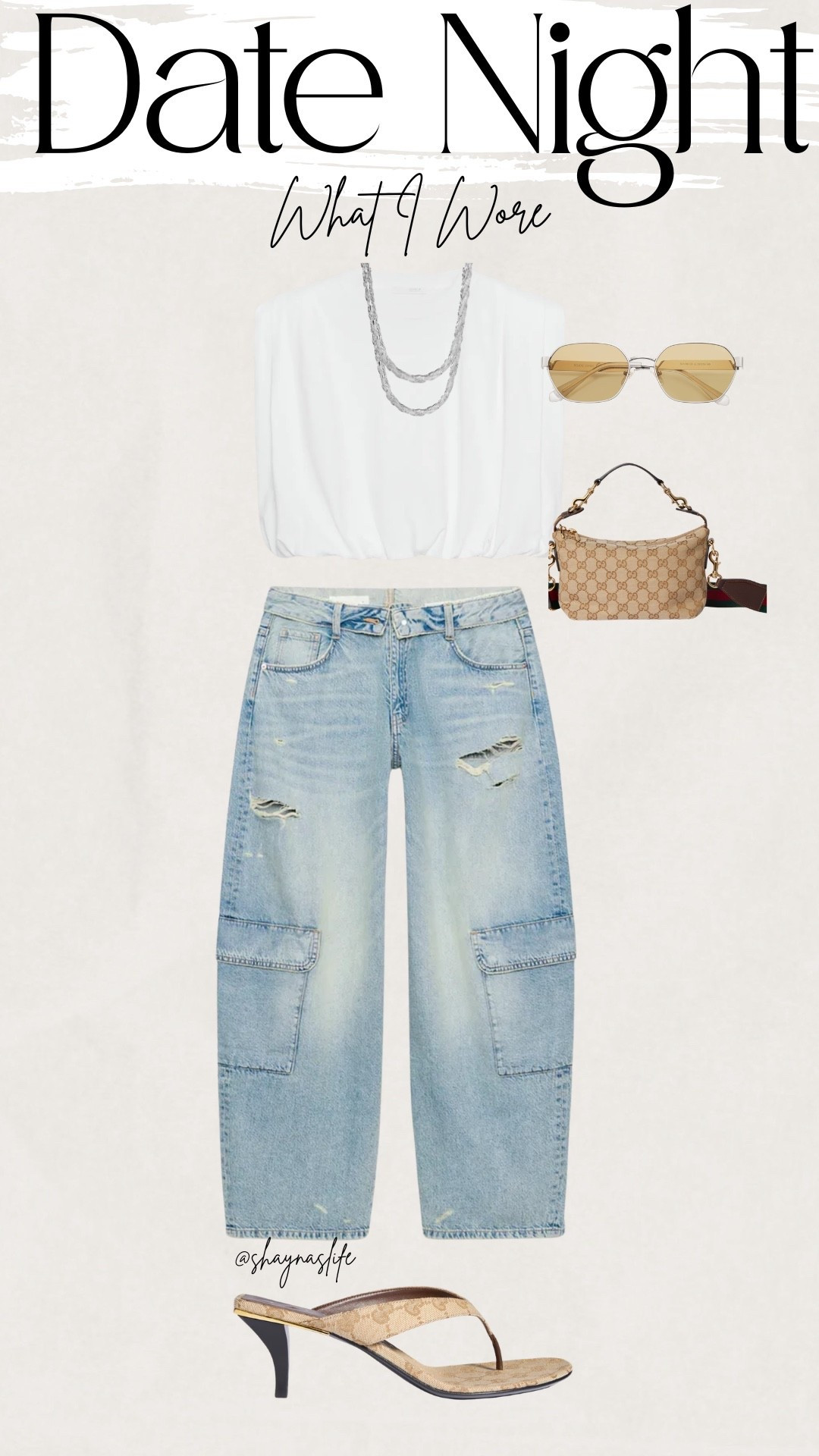 Jeans size 10 they run big 
Top L 
Size up in the heels 
Use code shayna15 on Miranda Frye to save $ 
#datenight #zara #ootn

#LTKootd