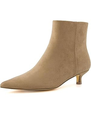 CUSHIONAIRE Women's Barbi Kitten Heel Bootie +Memory Foam, Wide Widths Available | Amazon (US)