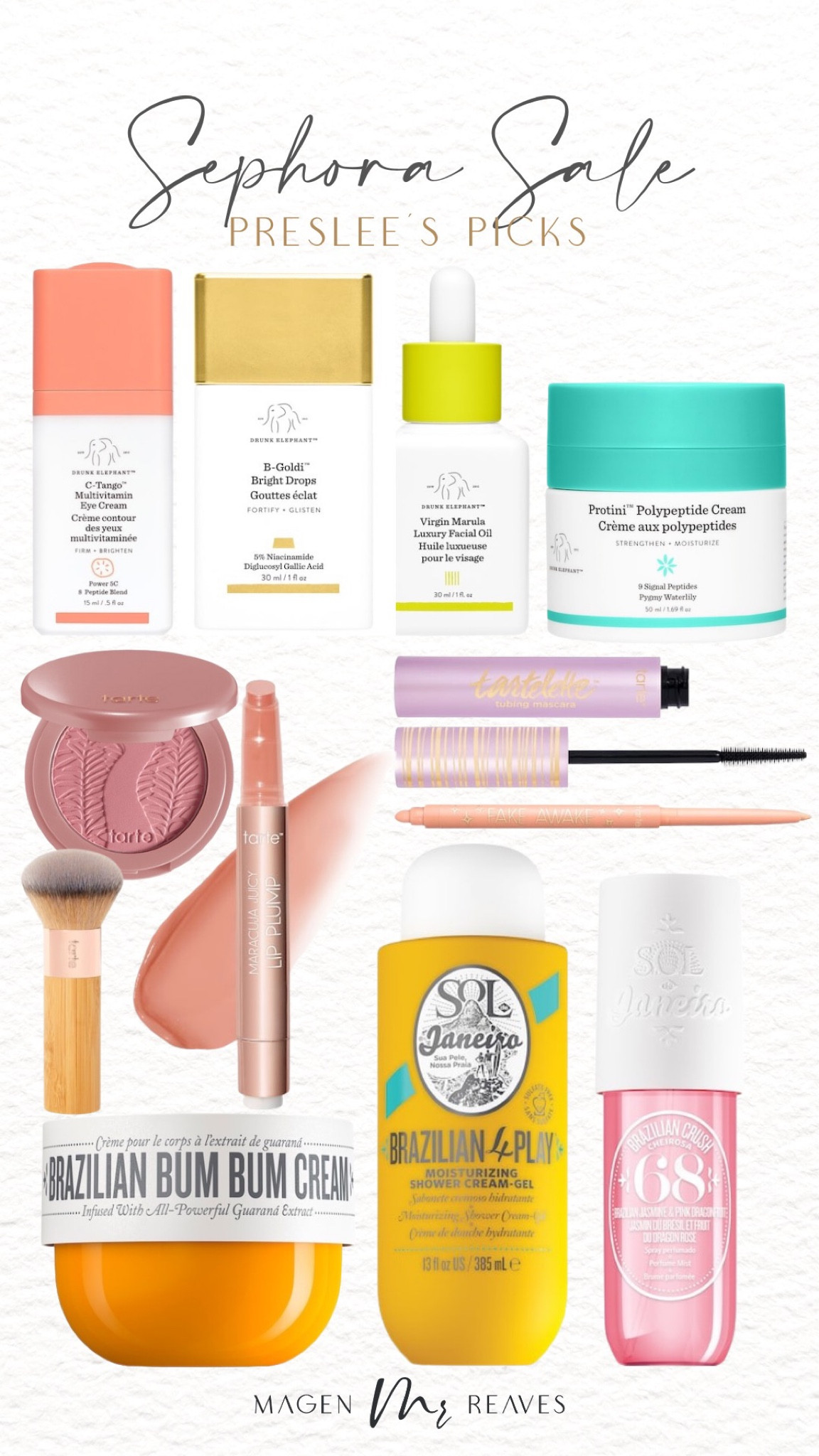 Preslee’s favorite picks from the Sephora sale! 🤍

Sephora sale. Beauty favorites. Skincare. Tarte. Drunk elephant. Sol De Janeiro. 

#LTKsalealert #LTKHolidaySale #LTKbeauty