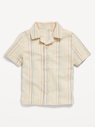 Textured Striped Dobby Shirt for Toddler Boys | Old Navy (CA)