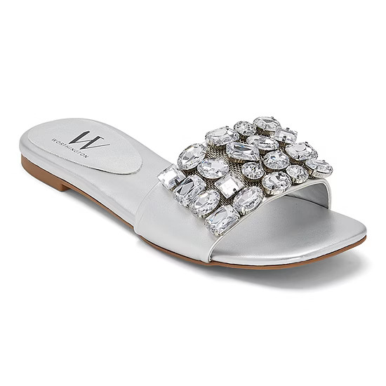 new!Worthington Womens Fadley Slide Sandals | JCPenney
