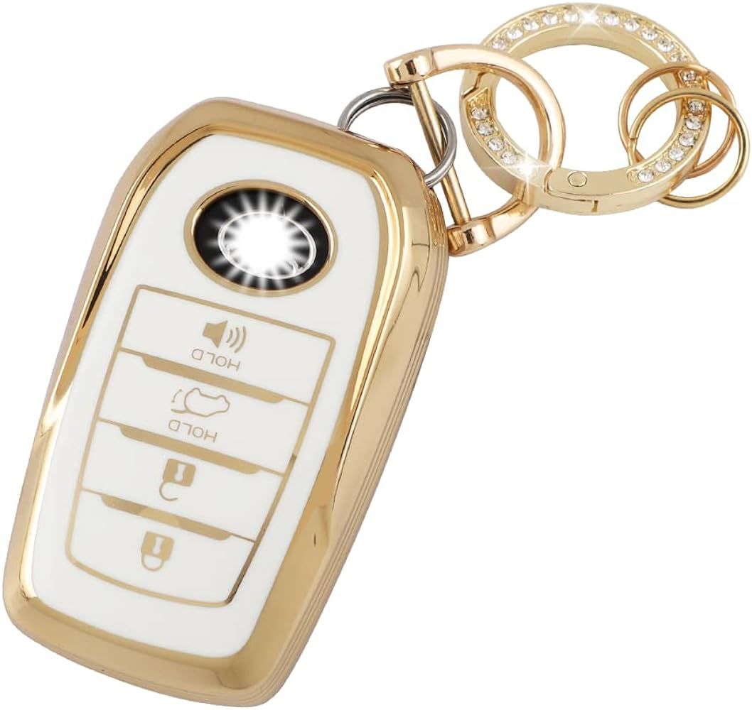 UHONSN for Toyota Key Fob Cover 2021 - 2022 Sienna Venza RAV4 Prime Soft TPU Keys Case Protector ... | Amazon (US)
