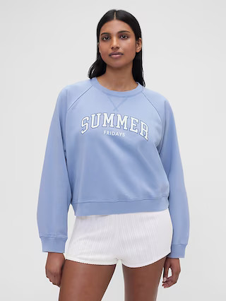 Gap × Summer Fridays Oversized Raglan Logo Sweatshirt | Gap (US)