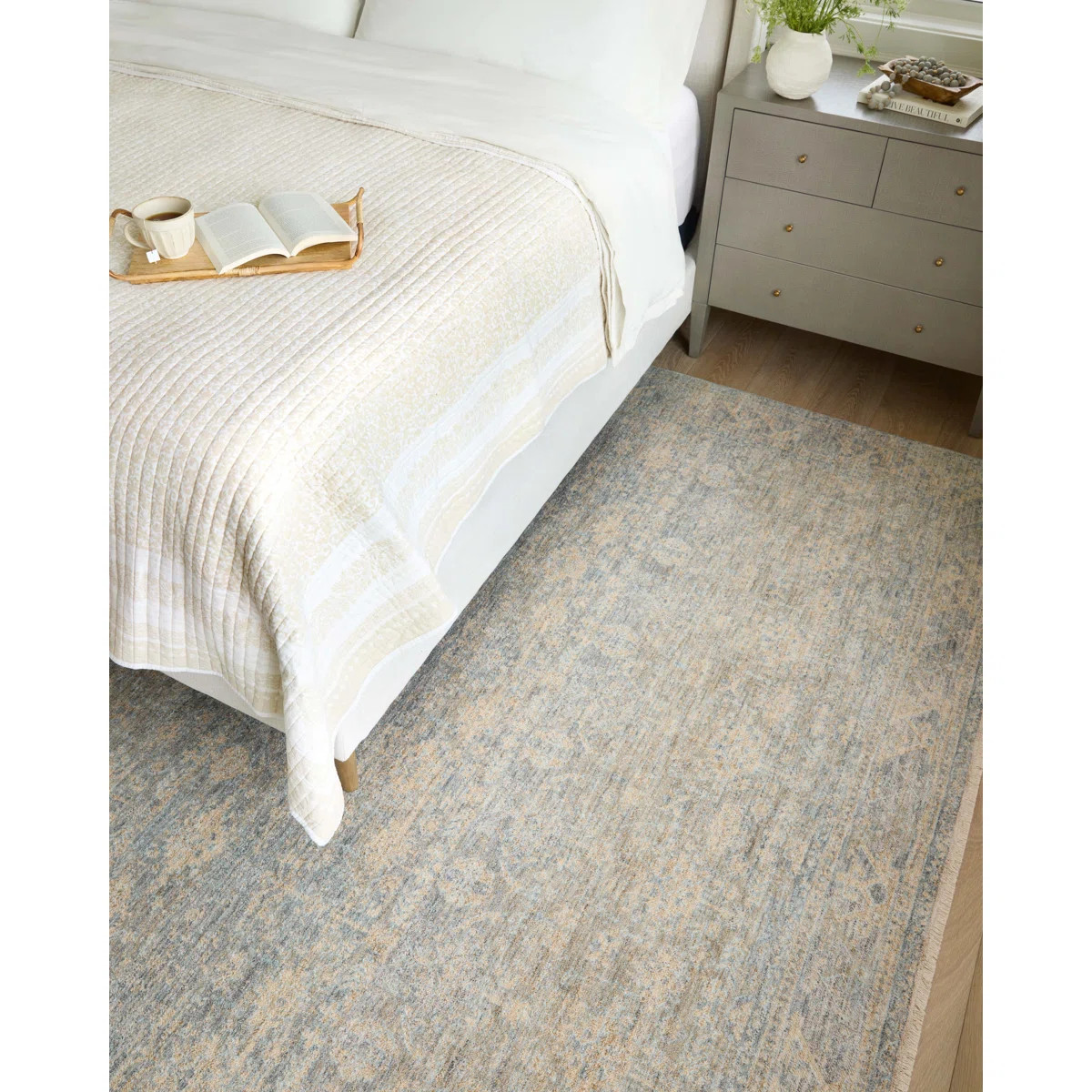 Angela Rose x Loloi Blake Sky / Beige Area Rug | Wayfair North America