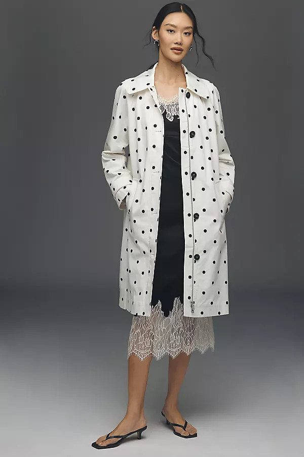 Polka Dot Car Coat Jacket | Anthropologie (US)