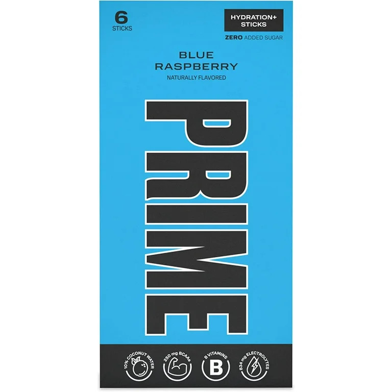 Prime Hydration Drink Mix - Blueberry (6 On The Go Sticks) | Walmart (US)