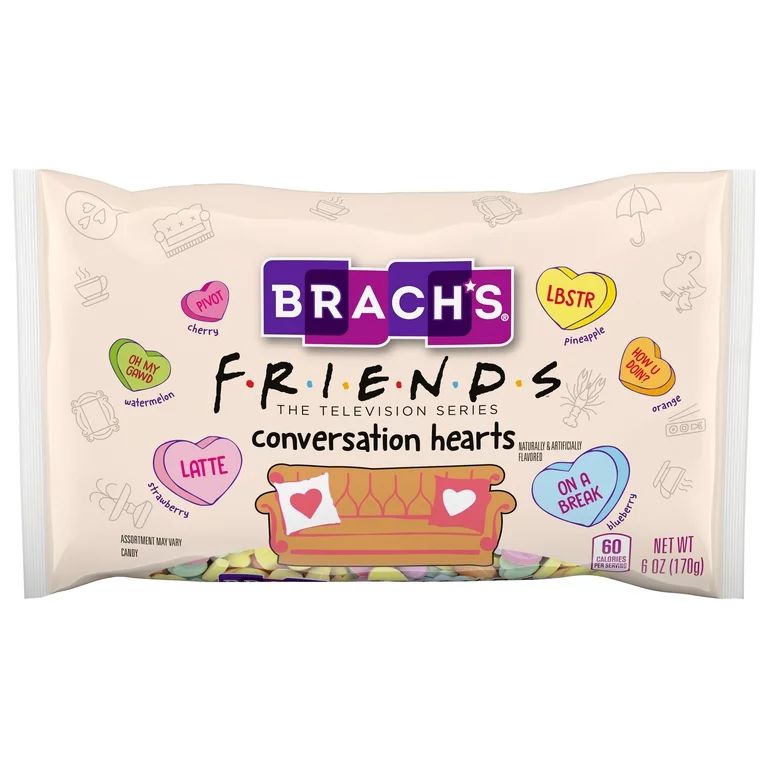 Brach's Conversation Hearts Candy Friends, 6oz Valentine's Day - Walmart.com | Walmart (US)