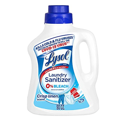 Lysol Laundry Sanitizer Additive, Crisp Linen, 90oz, Packaging May Vary | Amazon (US)