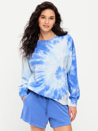 Oversized Crew-Neck Sweatshirt | Old Navy (US)
