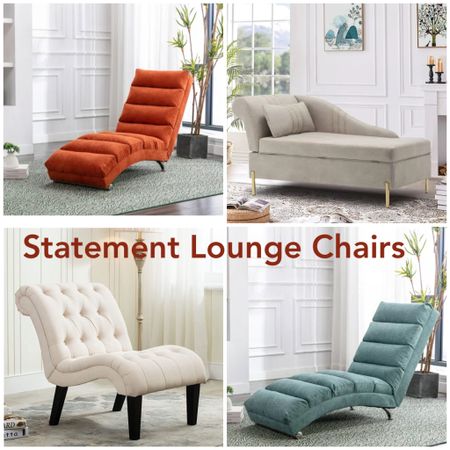 Statement Lounge chairs to add a touch of spice to your room ❤️ #livingroomchair #furniture #ltkfallsale #chaselounge #loungechair #officechair

#LTKhome #LTKsalealert