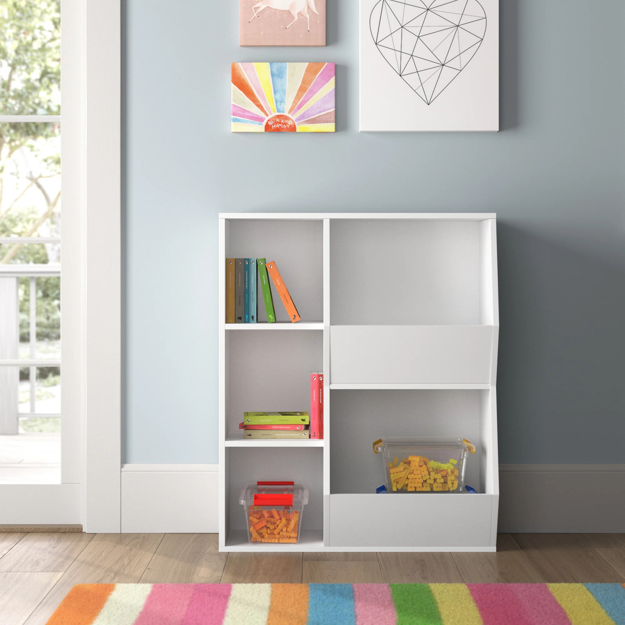 Viv + Rae 36.6'' H X 30.1'' W Cubby Toy Storage Organizers Kids Bookcase | Wayfair | Wayfair North America