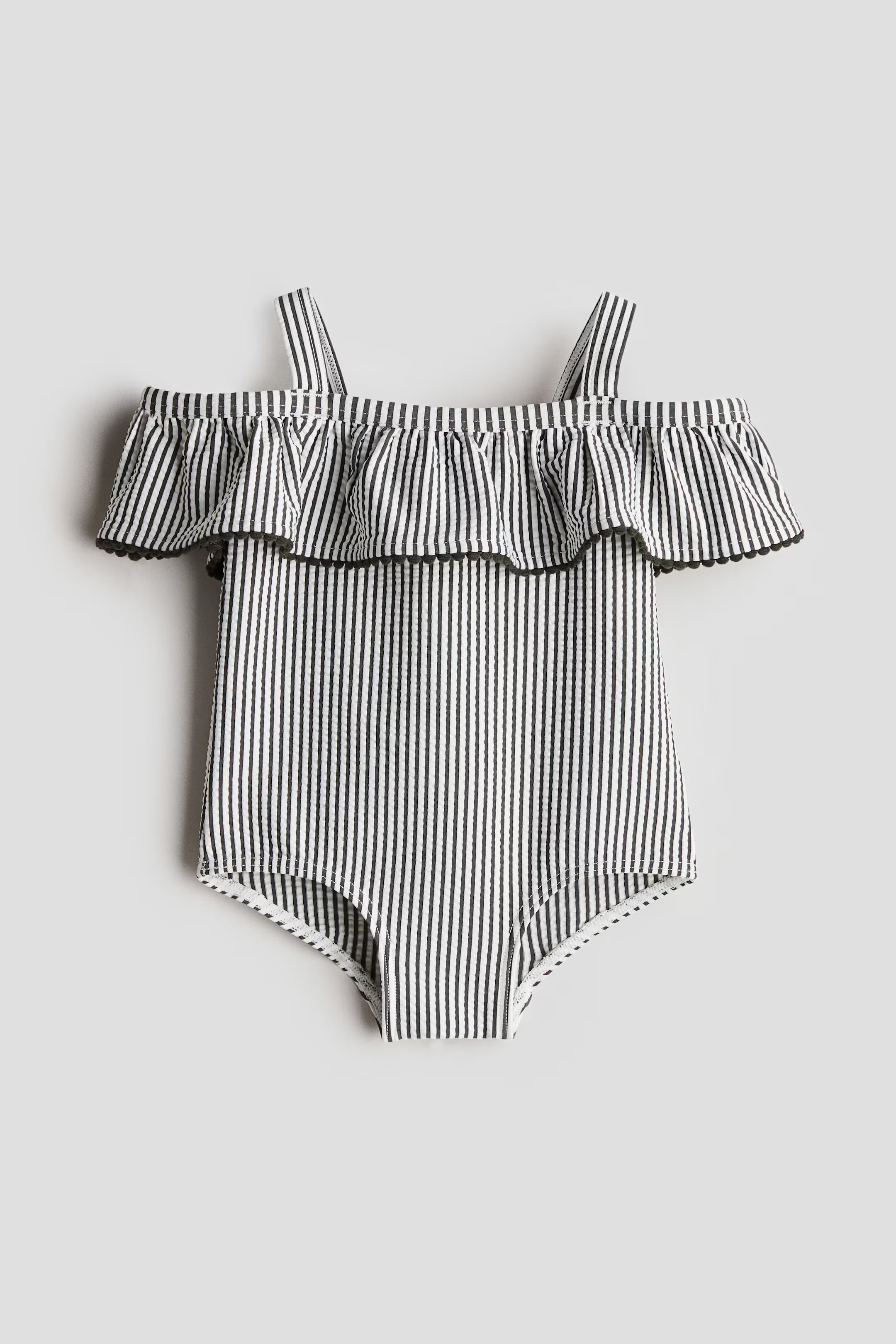 Flounced Open-Shoulder Swimsuit | H&M (US + CA)
