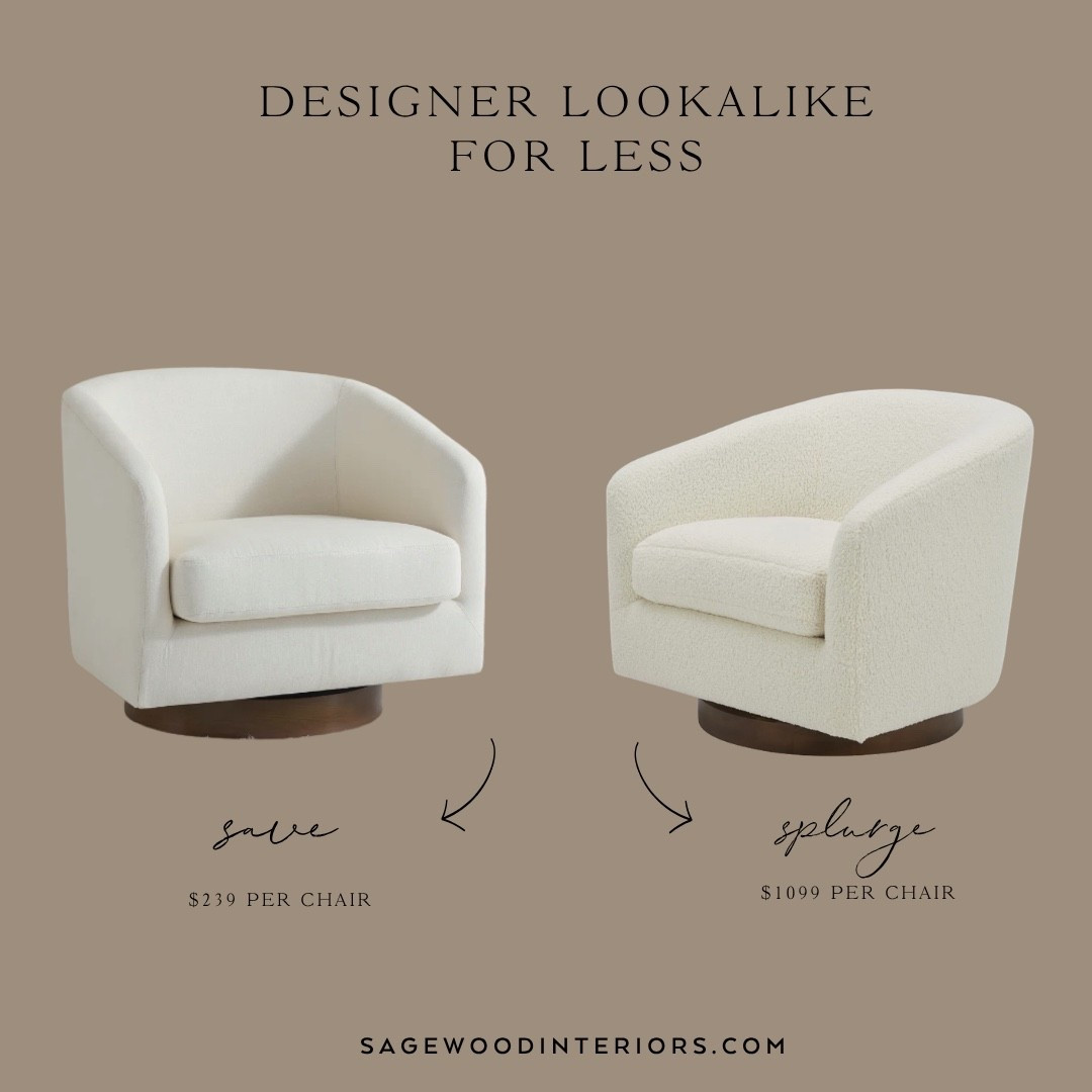 Designer look for less chair!

Accent chair, swivel, affordable chair, affordable finds, McGee
 and co, Wayfair

#LTKHome