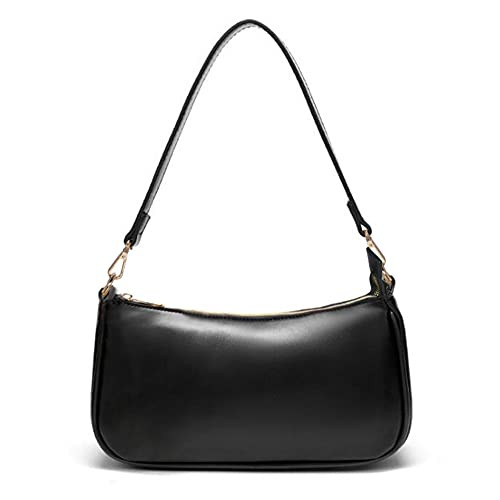 NIUEIMEE ZHOU Shoulder Bag for Women Retro Vegan Leather Classic Clutch Tote HandBags Purses with Zipper Closure | Amazon (US)