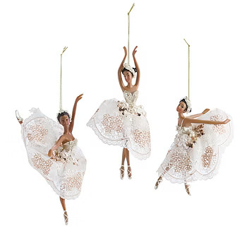 new!North Pole Trading Co. Ballerina Trio African American 3-pc. Christmas Ornament | JCPenney