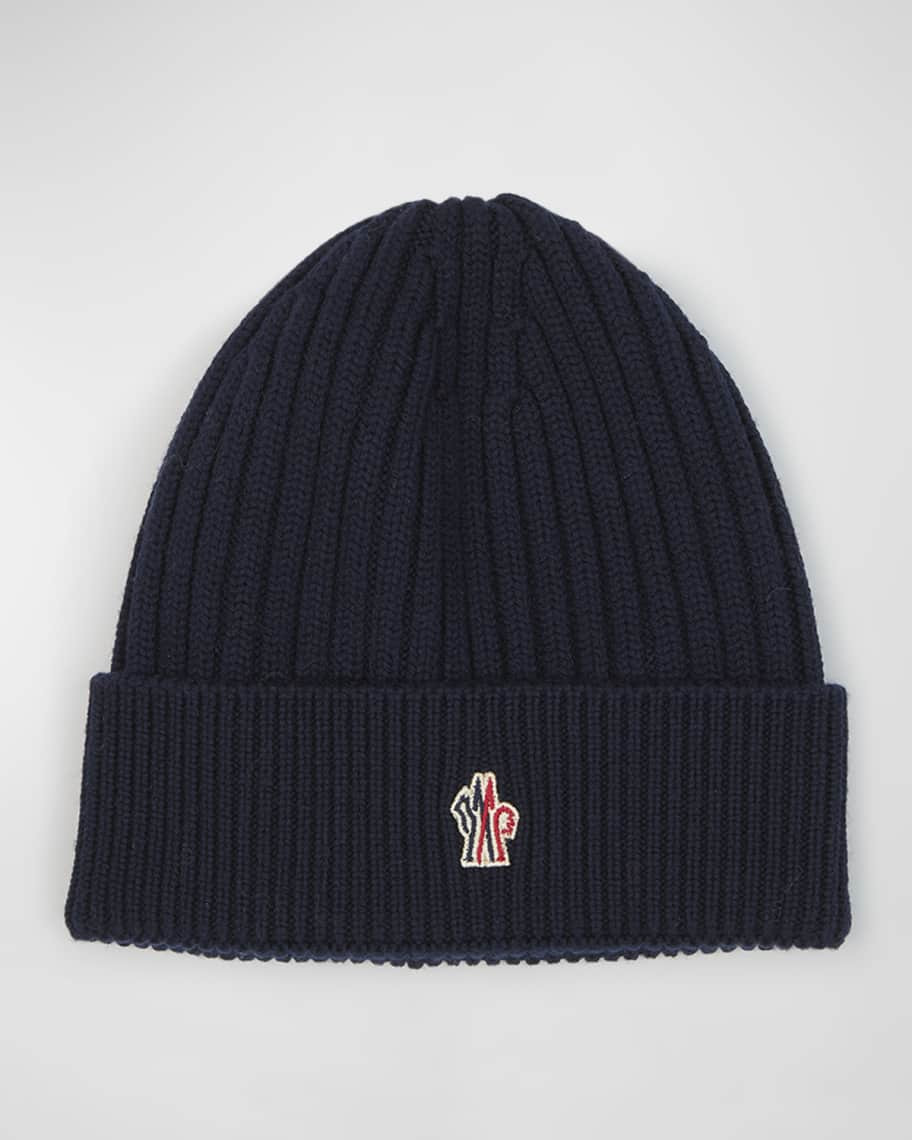 Moncler Genius Men's Rib-Knit Wool Beanie | Neiman Marcus
