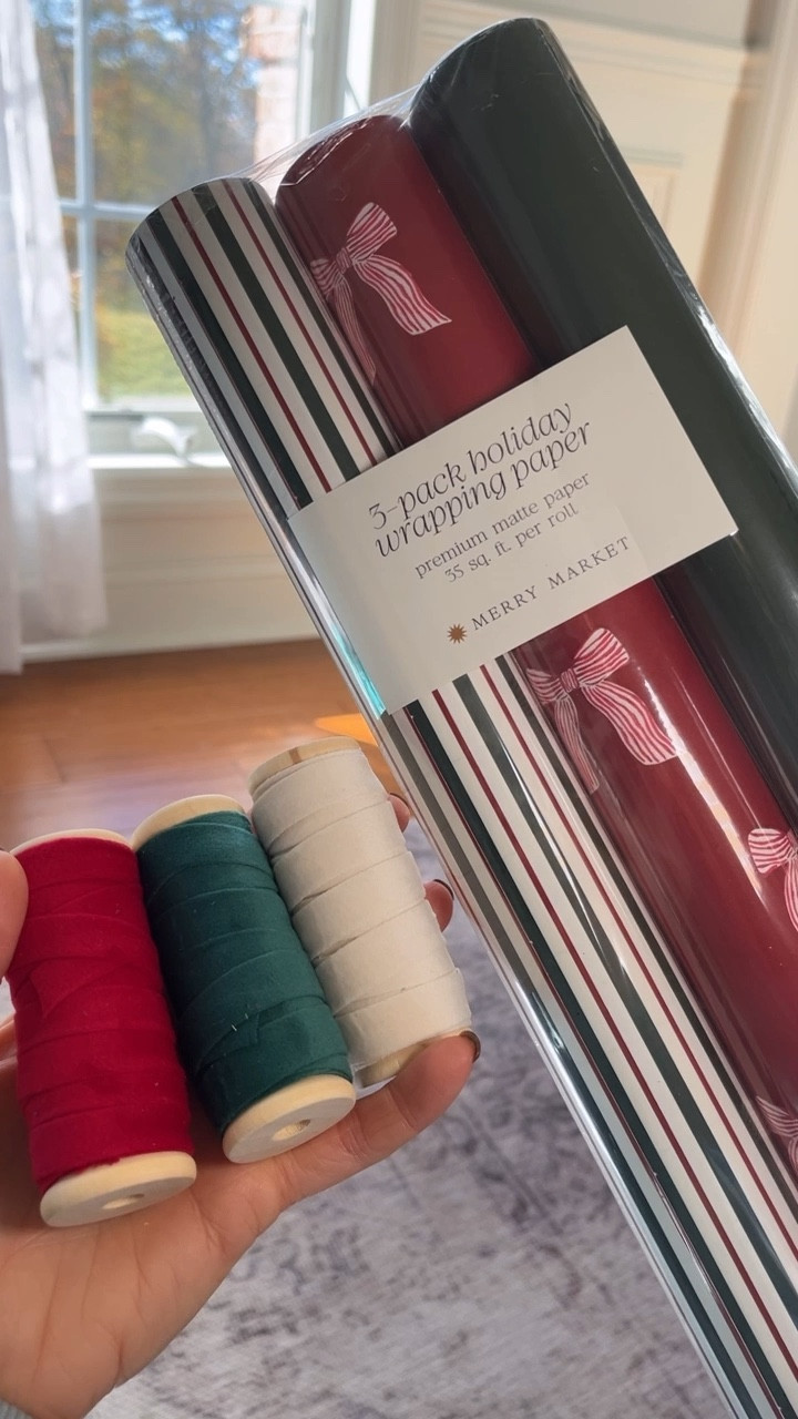 This wrapping paper is beautiful and gorgeous quality! Love the coordinating colors & how easily they go together 🎁 

#LTKHome #LTKSeasonal #LTKHoliday