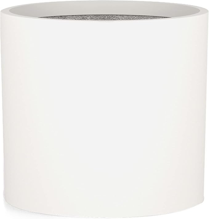 12" Large Plant Pot by Fox & Fern - Fits Plant Stand - Drainage Plug - Outdoor Indoor - Matte Whi... | Amazon (US)