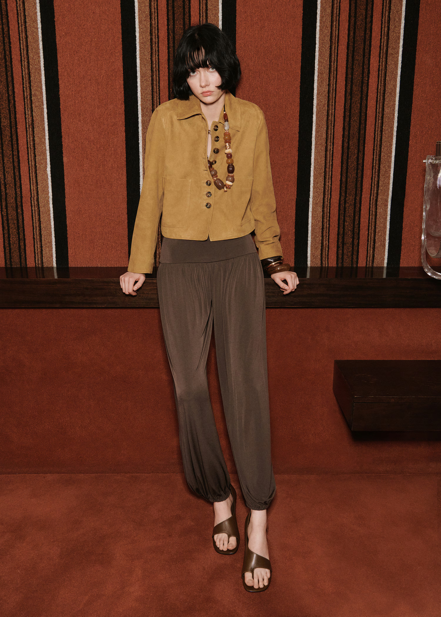 Suede jacket with buttons - Women | MANGO United Kingdom | MANGO (UK)