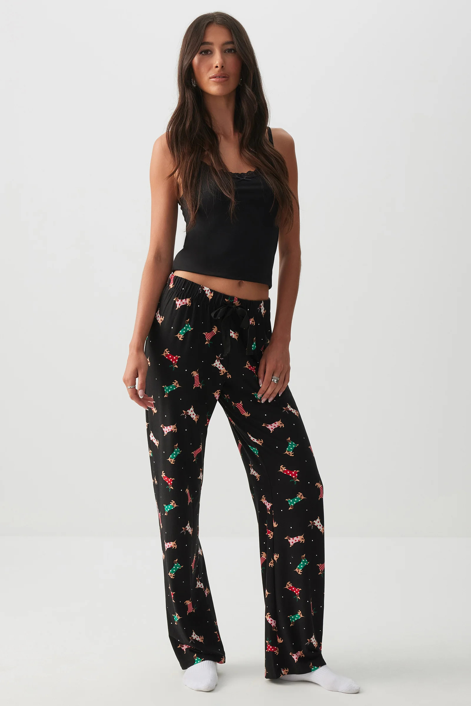 HUSHKNIT Flared PJ Pants | Ardene