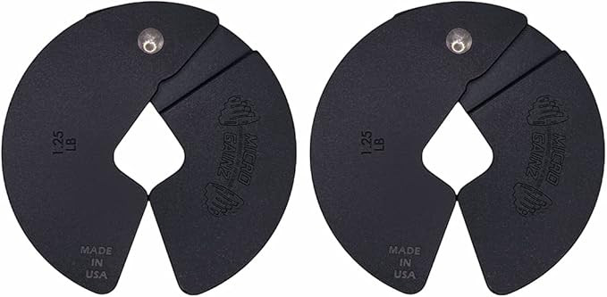 Amazon.com : Micro Gainz NEW 1.25LB Dumbbell Fractional Weight Plates 2 Piece- Designed for Dumbb... | Amazon (US)