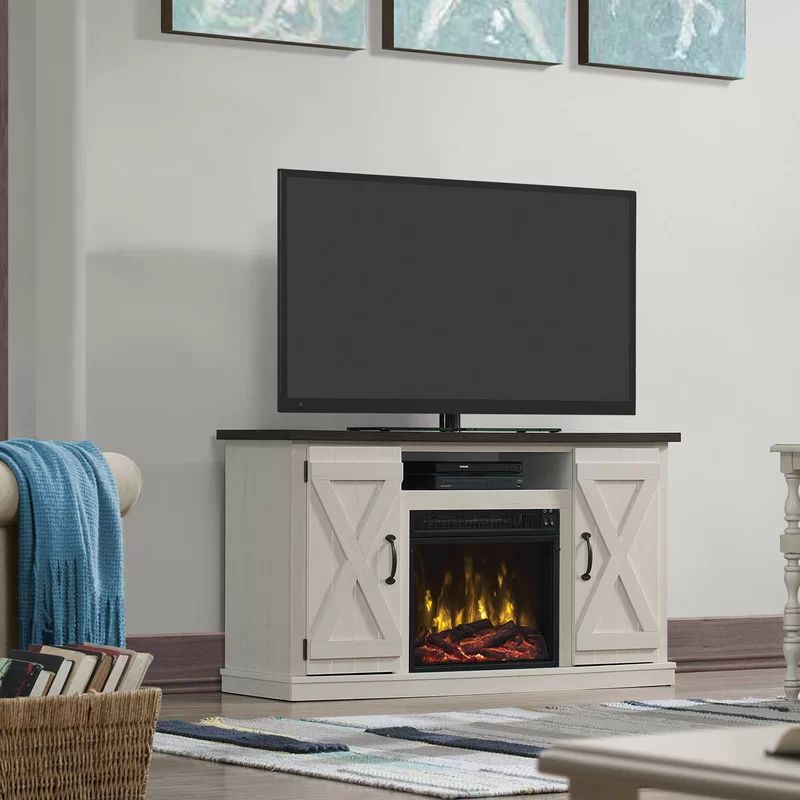 Lorraine TV Stand for TVs up to 55" with Fireplace Included | Wayfair North America