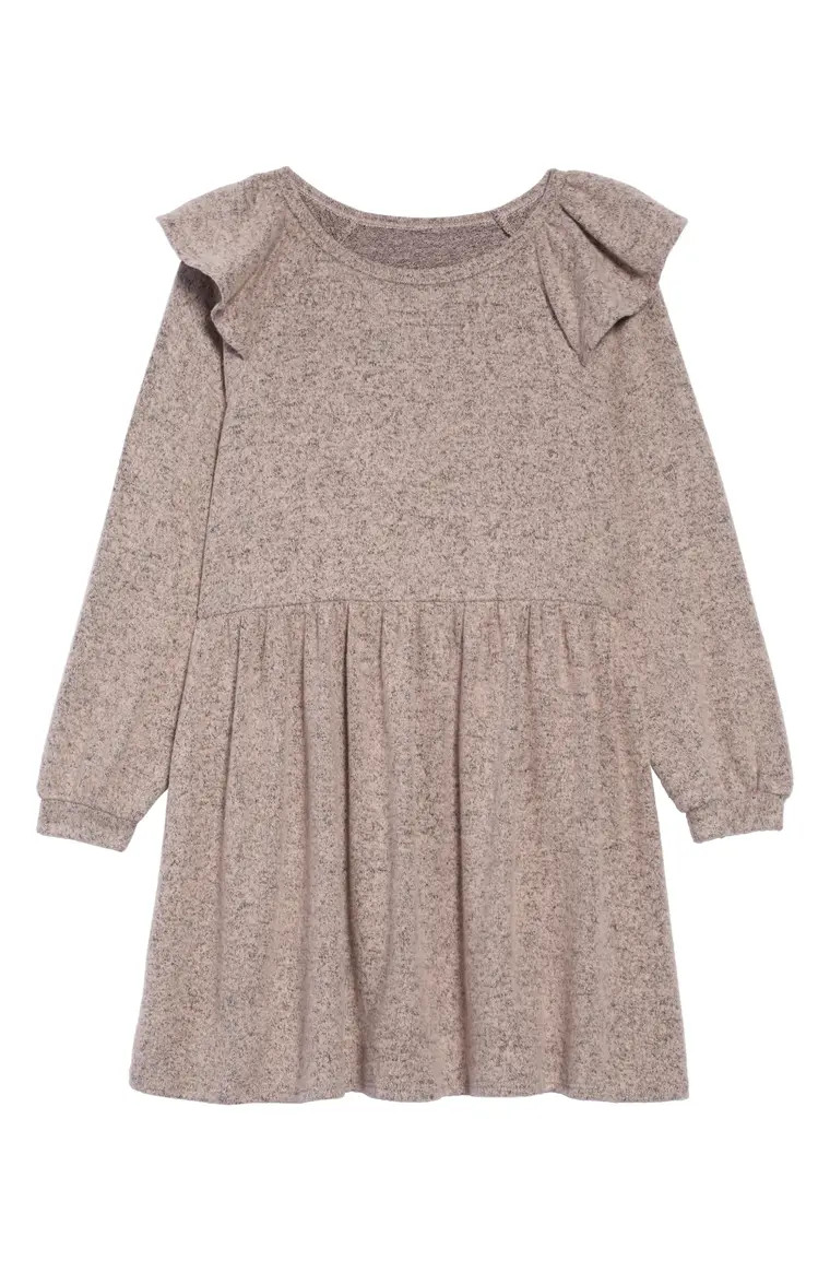 Ruffle Shoulder Knit Dress | Nordstrom