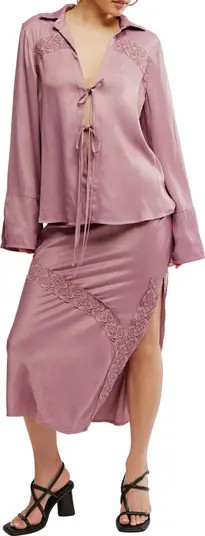 Free People Lucia Tie Top & Maxi Skirt Set | Nordstrom | Nordstrom