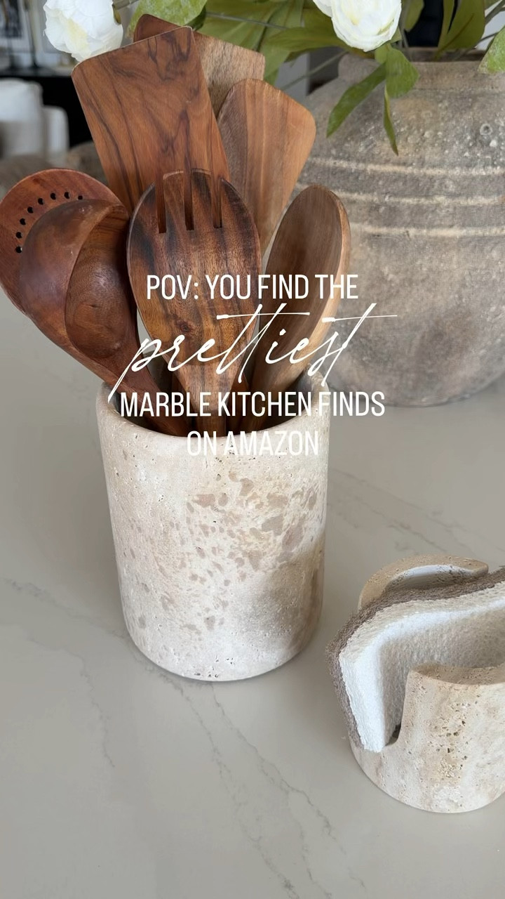 The prettiest marble kitchen finds from Amazon. Marble untensil holder. 

#LTKfoodie #LTKHome