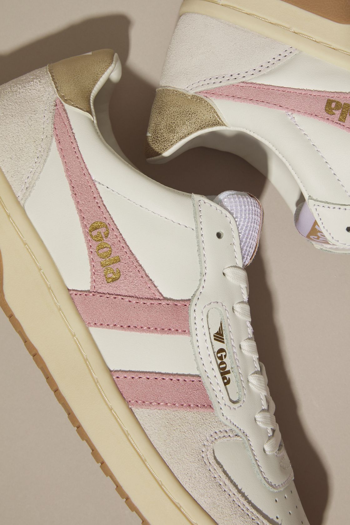 Gola Hawk Sneakers in White & Pink | Altar'd State | Altar'd State