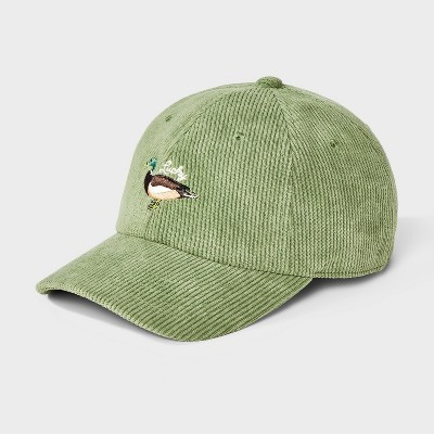 Corduroy Lucky Duck Baseball Hat - Universal Thread™ Olive Green | Target