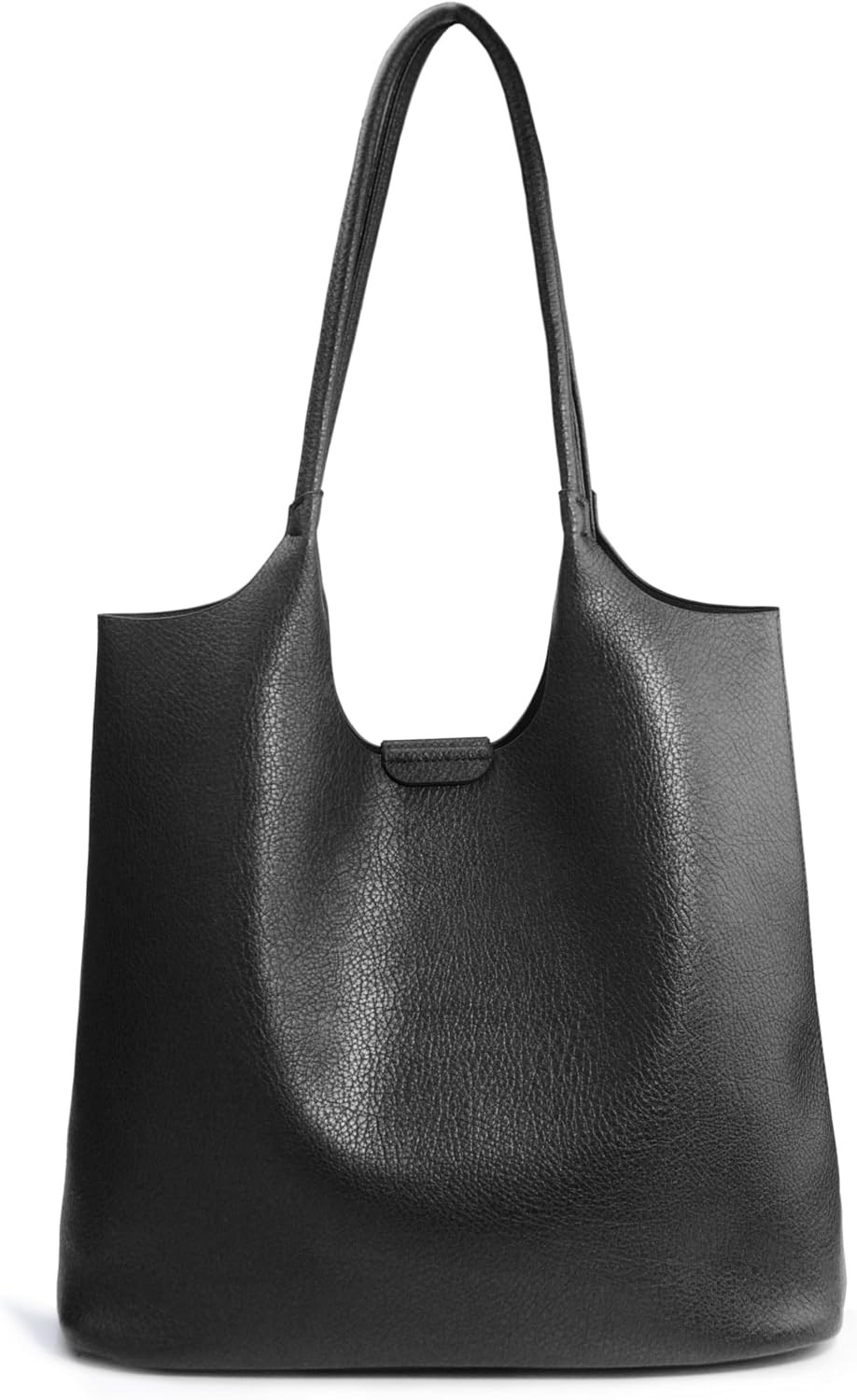 Soft Vegan Leather Tote Bag for Women Hobo Handbag Purse for Travel and Everyday | Amazon (US)