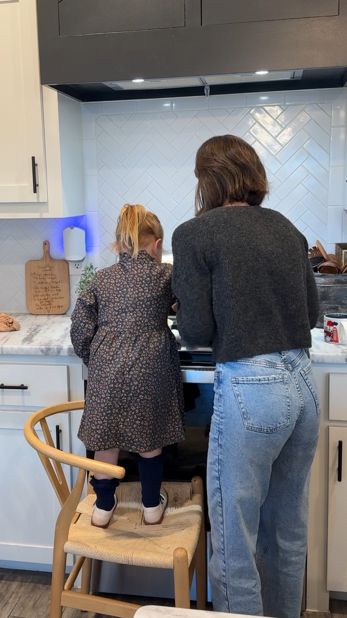 Mom & mini outfits • Her Amazon dress + knee highs + Mary Jane shoes are perfection. My cardigan + jeans look is comfy, neutral, and easy to style. 

mom and mini outfits, amazon girl outfit, toddler outfit ideas, holiday photo outfits, mom style inspo, neutral outfits, amazon fashion finds, everyday mom style, fall outfits, mom of three style, cardigan outfit ideas, jeans outfit inspo

#LTKmomlife #LTKootd #LTKKids