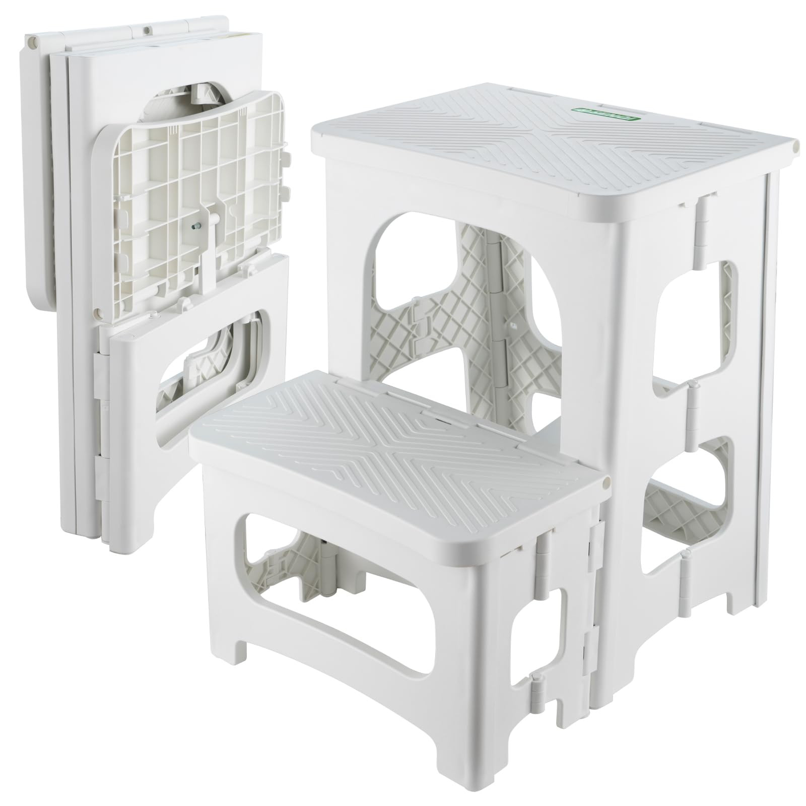 Folding 2-Step Stool for Adults Kids Non-Slip Collapsible Portable Step Stool for Kitchen Home To... | Amazon (US)