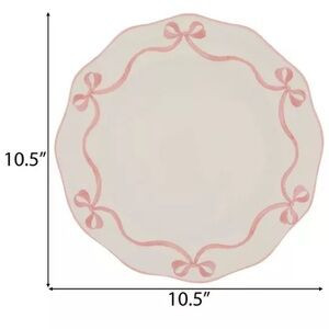 (2) Pink Bows Dinner Plate | Poshmark