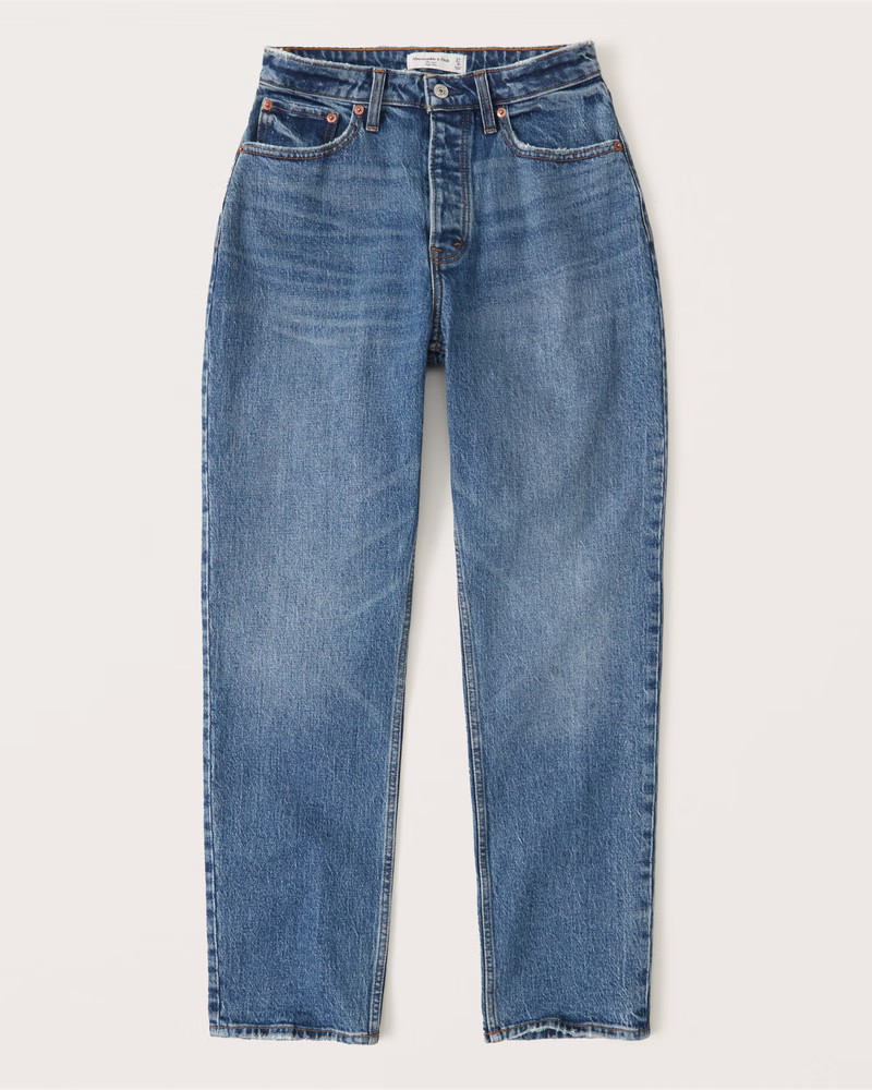 Curve Love High Rise Dad Jeans | Abercrombie & Fitch (US)