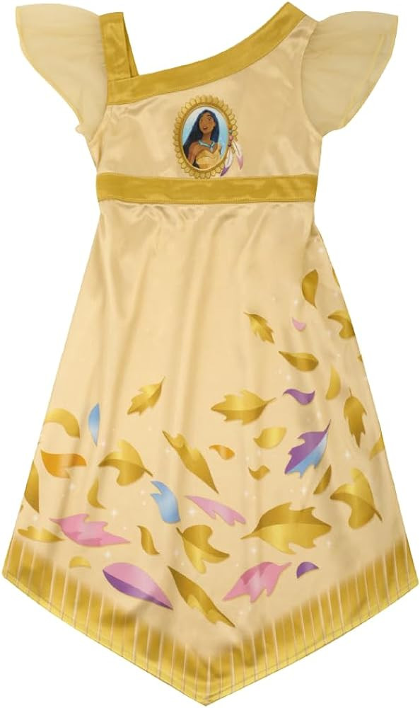 Disney Girls' Princess Dress Nightgown, Fantasy Gown, Soft & Cute Pajamas for Kids | Amazon (US)