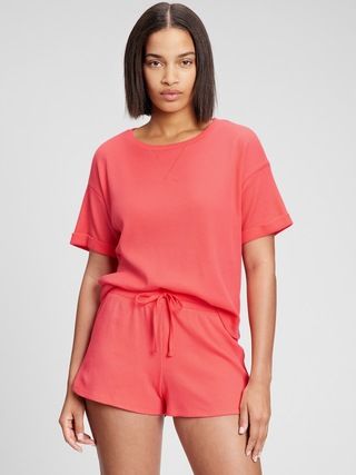 Waffle-Knit PJ Shirt | Gap Factory