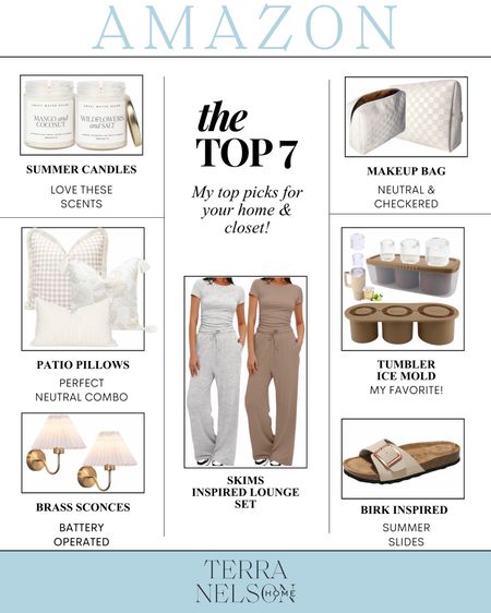 Amazon bestsellers / Amazon home / Amazon fashion/ neutral lounge wear / skims inspired / summer sandals / summer home / summer candles / outdoor pillows / summer patio / 

#LTKstyletip #LTKhome #LTKSeasonal