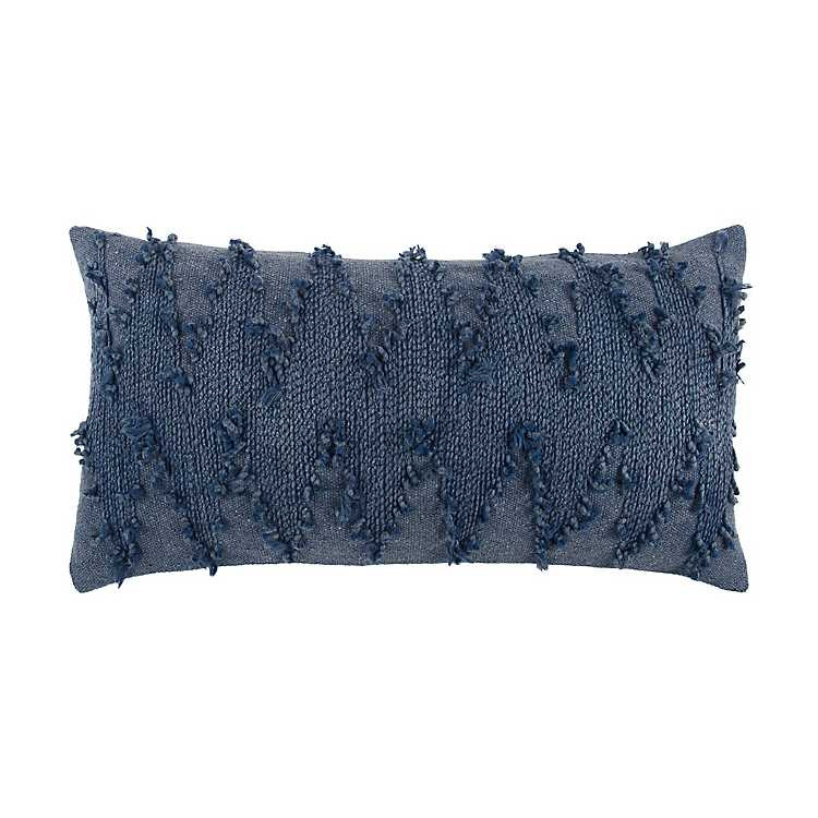 Blue Deconstructed Chevron Accent Pillow | Kirkland's Home