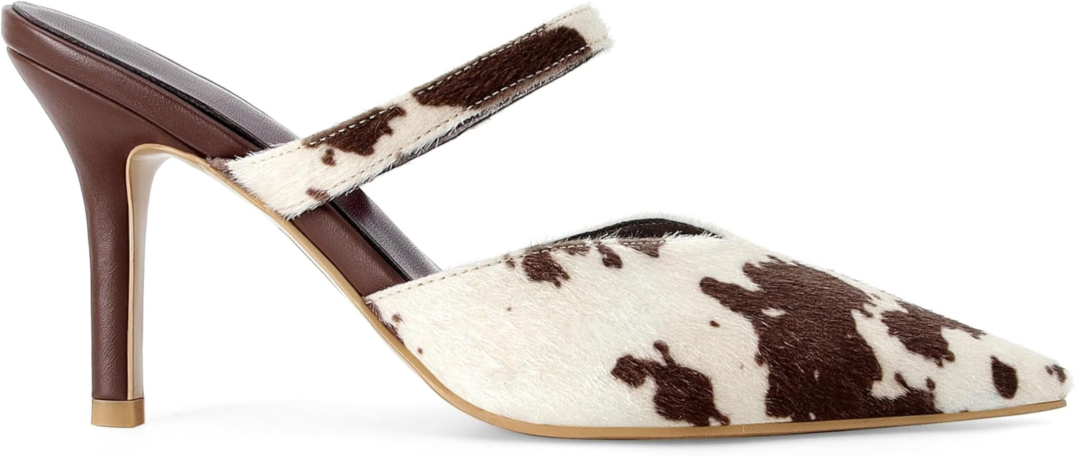 Pointed Toe Heels for Women Slip on Pumps Pointy Stiletto Heels Dressy Sexy Fashion Leather Pumps | Amazon (US)