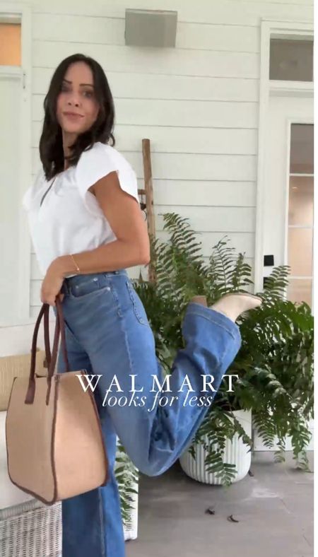 New fall arrivals from Walmart, love to is cute top that comes in a few different colors. Size down in the jeans and top! Booties are TTS. #WalmartPartner #Walmart #Walmartfashion 
@walmartfashion 

#LTKshoecrush #LTKstyletip #LTKSeasonal
