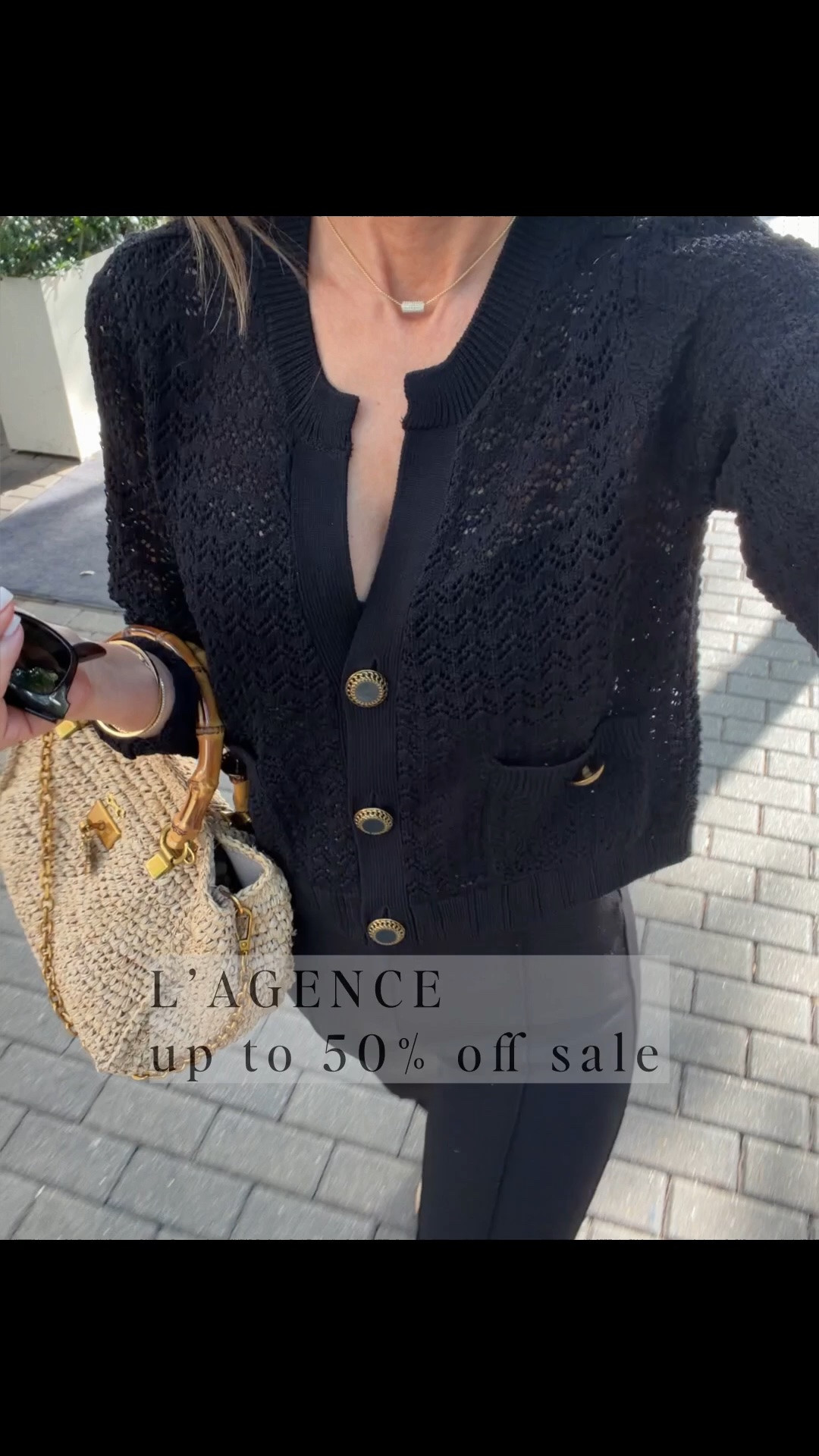 This special Pointel cardigan is on sale now. A classic forever piece. Sz XS 
@lagence

#LTKootd #LTKOver40 #LTKSaleAlert