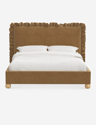 McPherson Platform Cal King Bed, Light Gray Linen Weave | Lulu and Georgia 