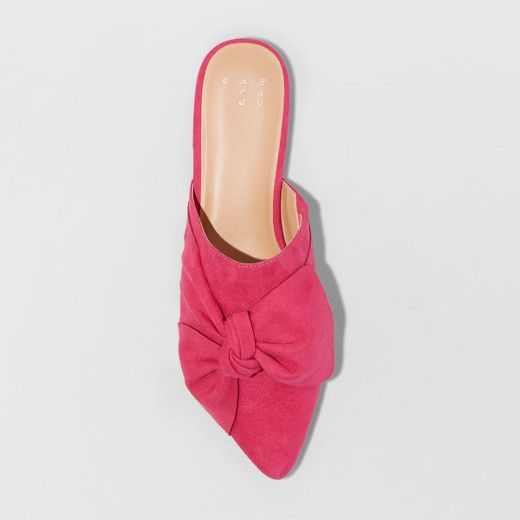 Women's Rhea Mules With A Bow - A New Day™ Pink | Target