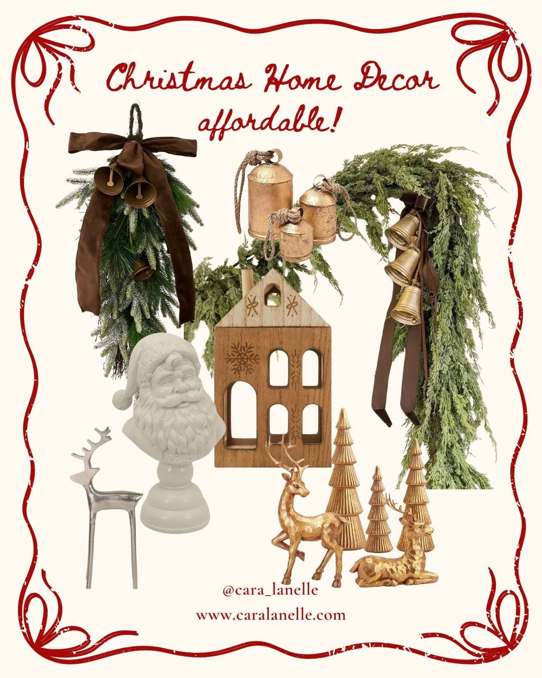 Affordable Christmas home decor 

Garland, Christmas village, Santa, holiday decor 

#LTKHome #LTKHoliday #LTKSeasonal