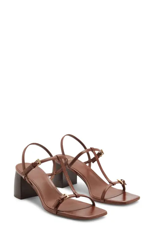 MANGO Slingback Sandal in Brown at Nordstrom, Size 8.5Us | Nordstrom