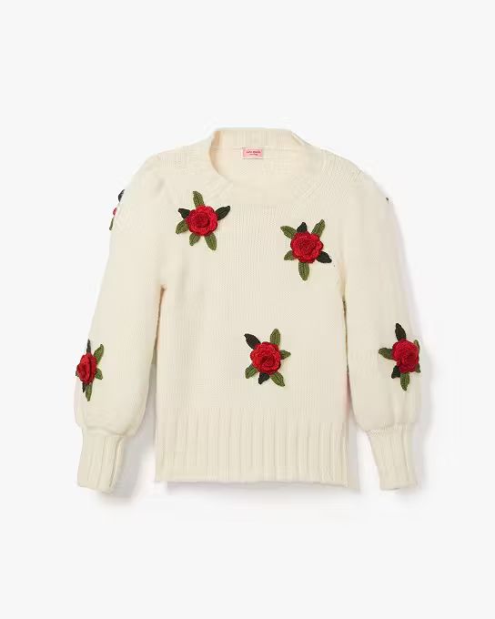 Crochet Roses Sweater | Kate Spade (US)