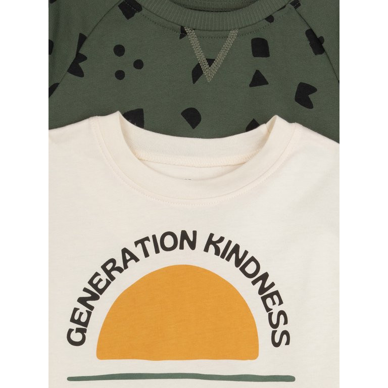 Little Star Organic Toddler Boy 4Pc Outfit Set, Sizes 12M- 5T - Walmart.com | Walmart (US)