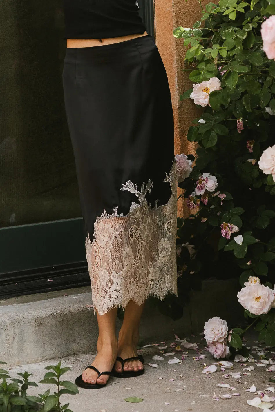 Frankie Asymmetrical Skirt in Black | Böhme US